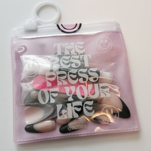 Black Up Plan Press On Nails (24PC) Quickies SEALED Manicure - Picture 2 of 3